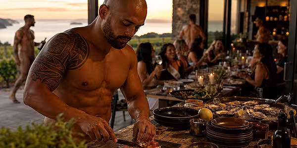 Nude waiters for hire in New Zealand