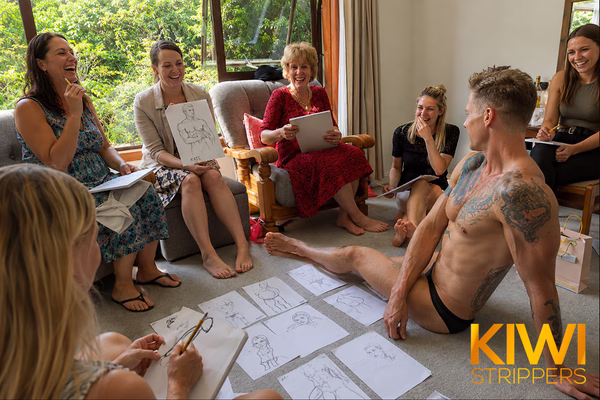 Tauranga Life Drawing Semi - NZ Hen Party Packages from $575 bachelor party hire