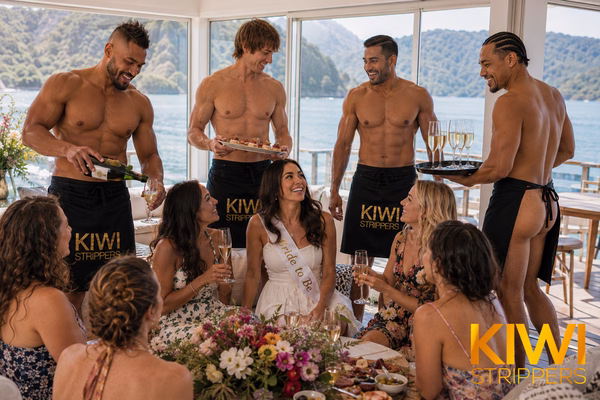 1hr - 4 Nude Waiters with Aprons