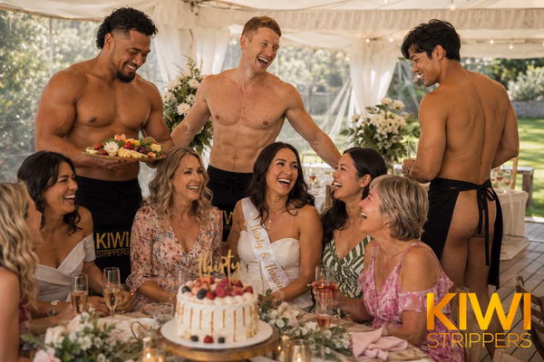 4hrs - 3 Nude Waiters with Aprons - Uncensored
