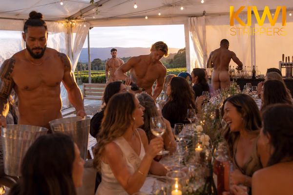 3hrs - 4 Nude Waiters